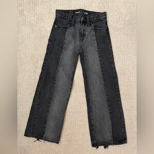 Old Navy High-Rise Black and Gray Jeans